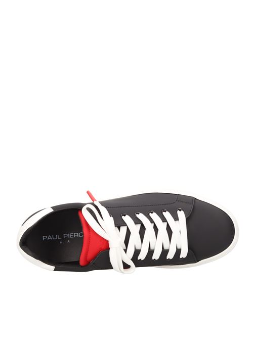 Eco-leather sneakers PAUL PIERCE | MS100/18 VERS.18NERO-BIANCO